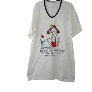 Emerson Street Womens Nightgown Trade My kids For Chocolate Graphic OS